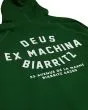 Sudadera con capucha Deus Ex Machina Biarritz Address Verde para hombre estampado espalda