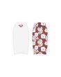 Tabla de bodyboard Roxy Isha BG blanco y rojo floral