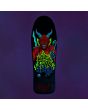 Tabla de skate Santa Cruz x Stranger Things Knox Hellfire Pit 10.07'' x 31.275'' Azul edición limitada brilla en la oscuridad