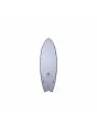 Bottom Tabla de Surf Bell Bat Hybrid 6'2'' 42L Lavanda Thruster Futures