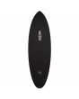 Bottom negro de Tabla de Surf Funboard JS Industries Bull Run HYFI 3.0 6'0 con round tail 35L sistema FCS II 5-fin