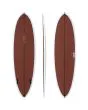 Tabla de Surf Mid-Length JS Industries Big Baron 6'6 Color Rust 42,1 Litros Twin Fin 