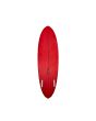 Tabla de surf Pukas Axel Lorentz Lady Twin 6'2" Roja 32,24 Litros Round Pin Futures bottom