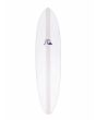 Tabla de surf funboard Quiksilver Break 7'0 Blanca con logo azul Sistema Futures 46,2 Litros deck