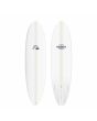 Tabla de surf funboard Quiksilver Break 7'0 Blanca con logo azul Sistema Futures 46,2 Litros