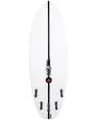 Tabla de surf Shortboard JS Surfboards Flame Fish Summer EPS 5'3 28,3 Litros Squash Tail Blanca bottom