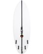 Tabla de surf Shortboard JS Surfboards Flame Fish Summer EPS 5'5 31,5 Litros Squash Tail Blanca bottom