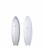 Tabla de surf Summer Vibes Fish 6'0'' azul con 5 cajetines Futures y cola fish