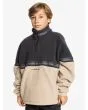 Niño con sudadera de forro polar con media cremallera Quiksilver Take Us Back Block Beige