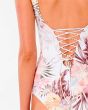 Bañador Mujer Rip Curl Tallows Full blanco floral Detalle Posterior