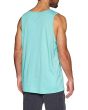 Hombre con Camiseta de asas Hurley One and Only Premium Turquesa posterior