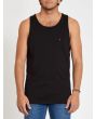 Hombre con camiseta de tirantes Volcom Stone Blanks negra