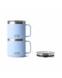 Tazas térmicas Yeti Rambler 14oz azul Big Sky Blue apiladas -vista frontal