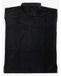 Toalla de playa con capucha Quiksilver Hoody Towel negra para hombre posterior