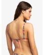 Mujer con Top de Bikini Bralette Roxy Printed Beach Classics Antracita Floral posterior