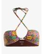 Top de Bikini Bandeau Roxy All About Sol color Root Beer All About Sol Mini para mujer