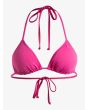 Top de Bikini Triangular Roxy Beach Classics Rosa para mujer