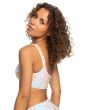 Mujer con Top de Bikini Asimétrico Roxy Island In The Sun azul con estampado floral lateral
