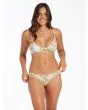 Mujer con sujetador de bikini Volcom Big Poppy Vneck blanco