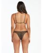 Mujer con Sujetador de bikini triangular Volcom Gone Wild estampado leopardo posterior