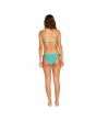 Mujer con Sujetador de Bikini Triangular Volcom Simply Seamless Turquesa posterior