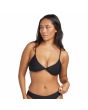 Mujer con Top de Bikini Volcom Simply Seamless V-Neck Negro