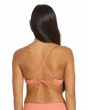 Mujer con Top de Bikini con tirantes cruzados espalda Volcom Simply Seamless X Sunset
