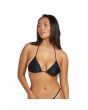 Mujer con Top de Bikini Triangular Volcom Simply Solid Slide Negro