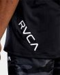 Hombre con Camiseta sin mangas deportiva Rvca Sport Vent negra bordado lateral 