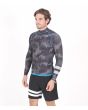 Hombre con Top de Neopreno reversible Hurley Advantage Plus 1/1 mm Azul reverso camuflaje izquierda