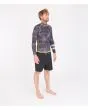 Hombre con Top de Neopreno reversible Hurley Advantage Plus 1/1 mm amarillo reverso camuflaje