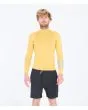 Hombre con Top de Neopreno reversible Hurley Advantage Plus 1/1 mm amarillo frontal
