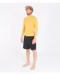 Hombre con Top de Neopreno reversible Hurley Advantage Plus 1/1 mm amarillo izquierda