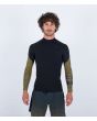 Hombre con chaqueta de neopreno Hurley Air Toledo 1mm Panther frontal