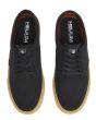 Zapatillas de skateboard Element Topaz C3 negras y rojas para hombre superior