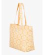 Bolsa de playa Roxy Sweeter Than Honey Tote Bag Amarilla para mujer lateral