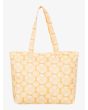Bolsa de playa Roxy Sweeter Than Honey Tote Bag Amarilla para mujer posterior