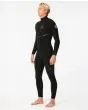Hombre con traje de neopreno sin cremallera Rip Curl 5/3mm E-Bomb Negro lateral