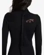 Mujer con Traje de Surf con Cremallera en la Espalda Billabong 4/3mm Foil Negro Back Zip