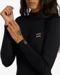 Mujer con Traje de Surf con Cremallera en la Espalda Billabong 4/3mm Foil Negro mangas