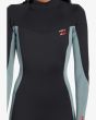 Mujer con Traje de Surf con Cremallera en la Espalda Billabong 4/3mm Foil Washed Black costuras GBS