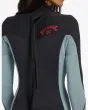 Mujer con Traje de Surf con Cremallera en la Espalda Billabong 4/3mm Foil Washed Black Back Zip