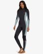Mujer con Traje de Surf con Cremallera en la Espalda Billabong 4/3mm Foil Washed Black lateral