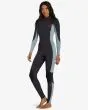 Mujer con Traje de Surf con Cremallera en la Espalda Billabong 4/3mm Foil Washed Black lateral