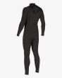 Traje de neopreno con cremallera en el pecho Billabong Absolute 4/3mm negro para hombre izquierda