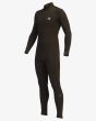 Traje de surf con cremallera en la espalda Billabong Absolute 5/4mm Black Hash negro para hombre izquierda