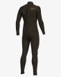 Traje de surf con cremallera en la espalda Billabong Absolute 5/4mm Black Hash negro para hombre posterior derecha