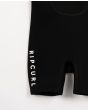 Traje de Surf de primavera con manga corta y cremallera en la espalda Rip Curl Grom Freelite 2mm negro para niño 2-6 años logo