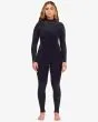 Mujer con Traje de Surf GBS con cremallera en el pecho Billabong 5/4mm Synergy Natural Night Fall Negro interior