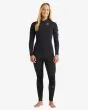 Mujer con Traje de Surf GBS con cremallera en el pecho Billabong 5/4mm Synergy Natural Night Fall Negro